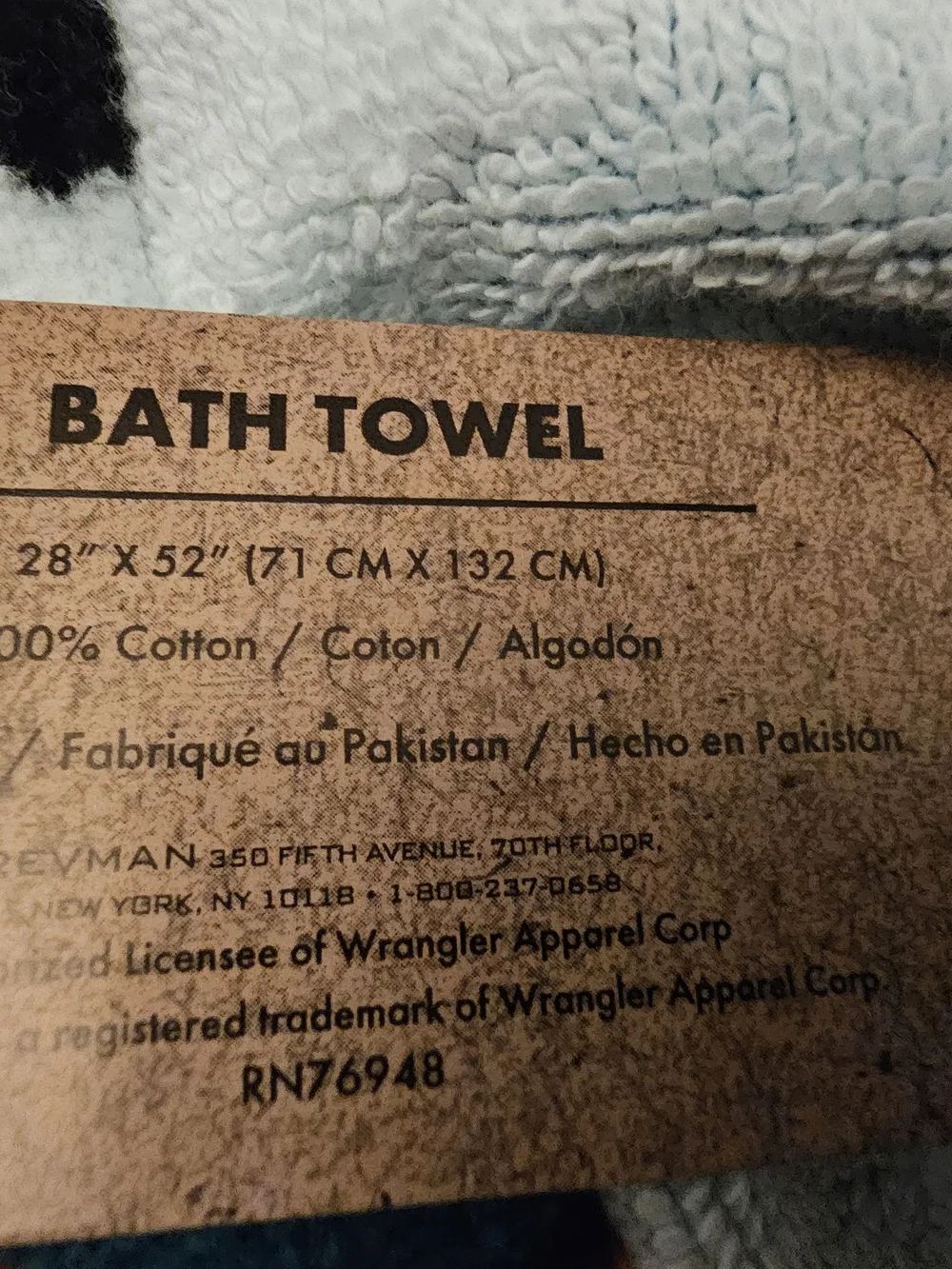 Wrangler Teal Halloween  Bath Towel with Pumpkins, Ghosts & Moon